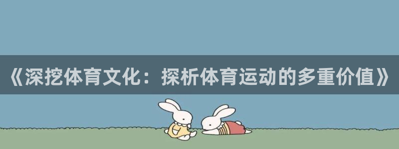 vsport体育在线官网：《深挖体育文化：探析体育运动的多重价值》